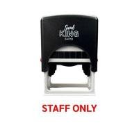 ราคา SANDKING ตรายางหมึกในตัว ข้อความ STAFF ONLY ขนาด 47x18 มม. สีแดง (YC39379)