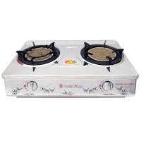 ราคา LUCKY FLAME เตาเเก๊สหัวคู่ตั้งโต๊ะ หน้าสเตนเลส หัวเตาอินฟาเรด HQ-712S (Y051704)