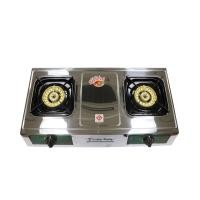 ราคา LUCKY FLAME เตาเเก๊สสเตนเลส หัวคู่ แบบตั้งโต๊ะ HQ-102S (Y051776)