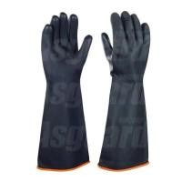 ราคา ถุงมือยาง สีดำ ยาว18นิ้ว ถุงมือยางธรรมชาติ ขนาดฟรีไซส์ ASGUARD (YA04207)