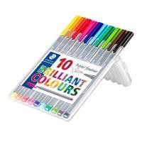 ราคา ปากกาหัวสักหลาด 0.3มม. คละสี (10สี) สเต็ดเล่อร์ 334SB10 (1006585)