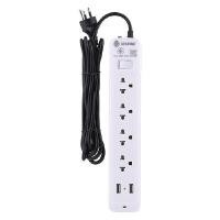 ราคา TOSHINO รางปลั๊กไฟ มอก. 4 ช่อง + 2USB 1 สวิตช์ รุ่น SO-43USB สีขาว สายไฟยาว 3 เมตร (8090751)