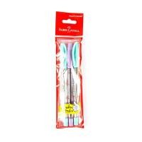 ราคา ปากกาลูกลื่น 0.5 มม. Faber-Castell 1444 สีน้ำเงิน (แพ็ค 3 ด้าม) (1001833)