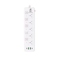 ราคา NATAKU ปลั๊กไฟ 10 เมตร รุ่น T915U ขาว (5 ช่อง/2 USB/2 TYPE-C) (YD21322)