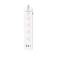 ราคา NATAKU ปลั๊กไฟ 10 เมตร รุ่น T950U สีขาว ความยาว 10 เมตร 4 ช่อง 2 USB 1 TYPE-C (YD21339)