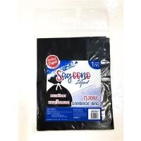 ราคา SAGOONO ถุงขยะหนาพิเศษ สีดำ ขนาด 36x45 นิ้ว แพ็ค 1 กก. (0010335)