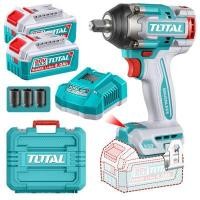 ราคา TOTAL เครื่องยิงลูกบ๊อกซ์ 1/2 นิ้ว รุ่น TIWLI2055 พร้อมแบตเตอรี่ 20V 4.0Ah 2 ก้อน และแท่นชาร์จ (YD22297)