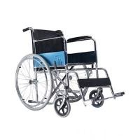 ราคา รถเข็นผู้ป่วยรถเข็นคนชรารถเข็นผู้พิการWheelchairวิลแชร์ เหล็กชุบโครเมียม แบบพับได้ THAI SUN SPORT รุ่น DY01809 ล้อซีลวด (YA10258)