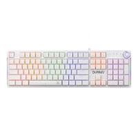 ราคา NUBWO KEYBOARD รุ่น DURINN X800 CIY WHITE RED-SWITCH MINI RGB 104 KEYS 1.5M (YB14201)