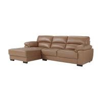 ราคา INDEX LIVING MALL โซฟาหนัง L-Shape ด้านขวา รุ่นโมเร็ตโต้ - สีน้ำตาลอ่อน (Y082974)