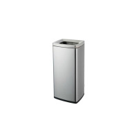 ราคา ถังขยะสเตนเลส ทรงเหลี่ยมฝาหลุม COMBI WARE ความจุ 12 ลิตร WBS055L12 (Y088143)