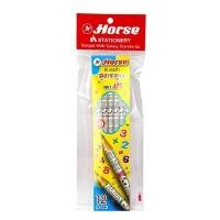 ราคา HORSE ดินสอดำ HB ลายสูตรคูณ (แพ็ค 12 แท่ง) (1093816)