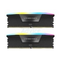 ราคา CORSAIR แรม DDR5 VENGEANCE RGB BLACK 32GB (16GBX2) BUS 6000 สำหรับ INTEL (YC45264)