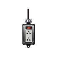 ราคา NANO บล็อคยางพร้อมเต้ารับ 2 ช่องเมนสวิทซ์ รุ่น RB10HS2-5M 10A 250V (รองรับสาย VCT, NYY 6.5-9.4MM) (YD22794)