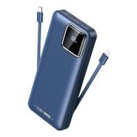 ราคา REMAX แบตสำรอง 10000mAh Power Bank รองรับ 3C สายชาร์จในตัว รุ่น RPP-652 สีน้ำเงินเข้ม (YD22638)