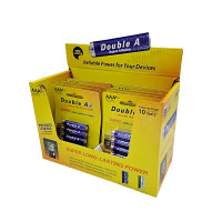 ราคา DOUBLE A ถ่านอัลคาไลน์ 1.5 โวลต์ รุ่น Super Alkaline LR6 บรรจุ 10 แพ็ค/กล่อง (แพ็ค 4 ก้อน) (YA02176)