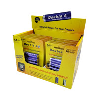 ราคา DOUBLE A ถ่านอัลคาไลน์ 1.5 โวลต์ รุ่น Super Alkaline LR6 บรรจุ 10 แพ็ค/กล่อง (แพ็ค 4 ก้อน) (YA02178)