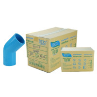 ราคา DSAI ข้องอหนา PVC 45องศา ขนาด 1.1/2 นิ้วครึ่ง บรรจุ 70 ตัว/ลัง (YA02642)