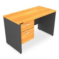 ราคา MO-TECH โต๊ะทำงาน 2D1620 สีเชอร์รี่ สลับเทาเข้ม ขนาด 160x80x75 ซม. (YA02916)