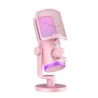 ราคา FIFINE ไมโครโฟนคอนเดนเซอร์ USB รุ่น AM6 สีชมพู (YC40252)