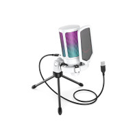 ราคา FIFINE ไมโครโฟนคอนเดนเซอร์ USB รุ่น A6V สีขาว (YC40183)