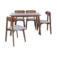 ราคา MICHELL ชุดโต๊ะอาหารไม้(1T+4C) WN/GY INDEX LIVING MALL (Y083169)