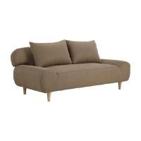 ราคา INDEX LIVING MALL โซฟาผ้าปรับนอน 3 ที่นั่ง รุ่นการ์วาส - สีน้ำตาล (Y084990)