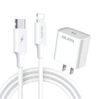 ราคา ปลั๊ก PD+สายชาร์จสำหรับมือถือ iOS โอคาวา HC-11/Ci สีขาว (YA15055)