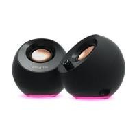 ราคา CREATIVE ลำโพงคอมพิวเตอร์ 2.0 ระดับโปร พร้อมไฟ RGB รุ่น PEBBLE PRO สีดำ (YD26417)