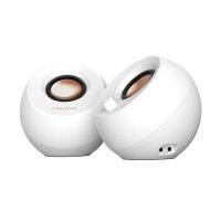 ราคา CREATIVE ลำโพงคอมพิวเตอร์ 2.0 ระดับโปร พร้อมไฟ RGB รุ่น PEBBLE PRO สีขาว (YD26418)