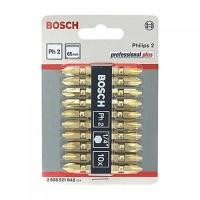 ราคา BOSCH ดอกไขควงลม สีทอง PH2x65mm. (แพ็ก 10 ดอก) (YD26529)