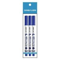 ราคา SIMBALION ปากกามาร์คเกอร์ รุ่น 605 หมึกสีน้ำเงิน ขนาด 1.0 มม. (แพ็ค 3 ด้าม) (1095092)
