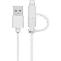 ราคา สายชาร์จ Micro USB + Lightning (สีขาว) รุ่น PSMICRO-LW (Y045953)