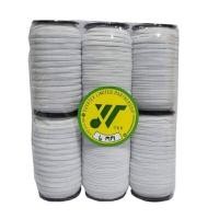 ราคา ยางยืด YUVATEX รุ่น โครเชต์ 6 มม. สีขาว 6 ม้วน/แพ็ค (Y049622)
