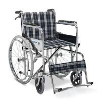 ราคา Hospro Manual Wheel Chairรถเข็นเบาะหนังลายสก๊อต (Y080084)