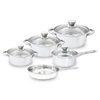 ราคา ชุดหม้อ+กระทะ พรีเมี่ยม อาร์อาร์เอส 9 ชิ้น (รวมฝา) (YA05799)