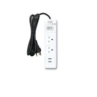 ราคา รางปลั๊กไฟ มอก. WhiteSwitch 2ช่อง+2USB 1สวิตซ์ 5เมตร CSC AS531UW-5M (YA09246)