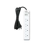 ราคา รางปลั๊กไฟ มอก. WhiteSwitch 4ช่อง 1สวิตซ์ 5เมตร CSC AS541W-5M (YA09254)