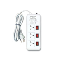 ราคา รางปลั๊กไฟ มอก. 3ช่อง 3สวิตช์ CSC AM133-10M 10เมตร (YA16028)