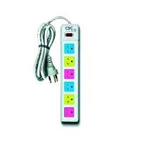 ราคา รางปลั๊กไฟ มอก. Colorful 6ช่อง 10เมตร CSC AM561MC-10m (YA17327)