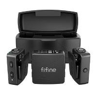 ราคา FIFINE ไมโครโฟนไร้สาย รุ่น M9 แบบคู่ พร้อมเคสชาร์จ (YC40314)