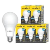ราคา ENRICH หลอดไฟ LED BULB ECO LIFE 18W แพ็ค 5 ขั้ว E27 แสงเหลือง (YD26306)