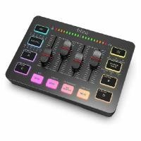 ราคา FIFINE มิกเซอร์ รุ่น SC3 AMPLIGAME พร้อมไฟ RGB สีดำ (YC46162)