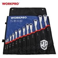 ราคา WORKPRO ชุดประแจแหวนข้างปากตาย, ชุดประแจแหวนคู่, ชุดประแจปากตายแหวนข้างพับได้ - WP202510 (YA16258)