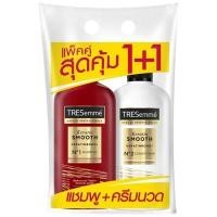 ราคา แชมพูเคราตินสมูทเคเอส 370มล. แพคพิเศษแชมพูแถมครีมนวดผม เทรซาเม่ แพ็ค (YD28143)