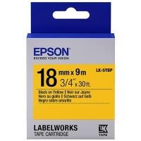 ราคา EPSON เทปพิมพ์อักษร รุ่น LK-5YBP สีดำพื้นเหลือง ขนาด 18 มม. (8002552)