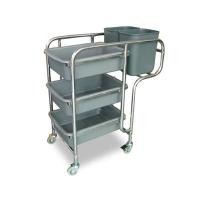 ราคา รถเข็นเก็บจานโรงอาหาร 3 ชั้น พร้อมกล่องใส่เศษอาหาร Ha (Y015727)