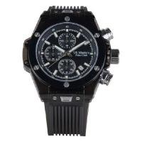 ราคา US MASTER POLO CLUB นาฬิกาข้อมือ รุ่น SUPERLEGGERA R5 PLATING BLACK (HATTORI VD57 JAPAN) (YC40045)