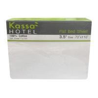 ราคา ผ้าปูที่นอน KASSA HOME รุ่น 250T ขนาด 3.5 ฟุต สีขาว (Y001816)