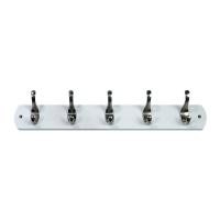 ราคา ตะขอแขวนเหล็กบนแป้นไม้ 5 ตัว KASSA รุ่น 142-5H/SN-WHITE (Y021575)
